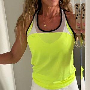 Nike Dry Fit Tank Neon Yellow Size Small.